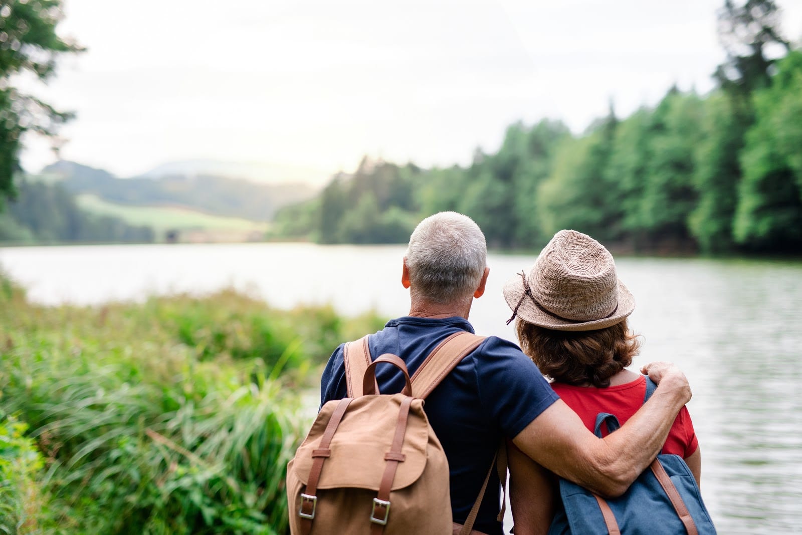 Senior Couple enjoying a beautiful view