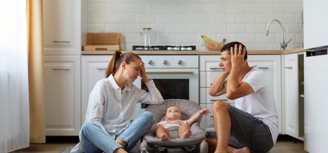 stressed parents trying to maintain sex and intimacy after children